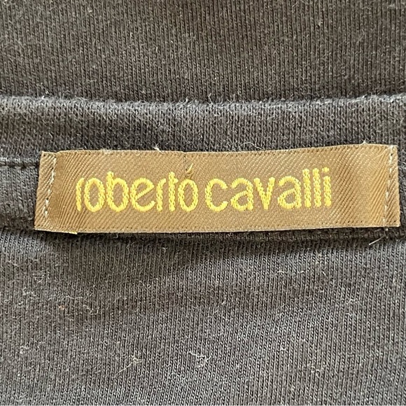 Roberto Cavalli T-shirt with Horse logo and print designer equestrian logo - Picture 3 of 11